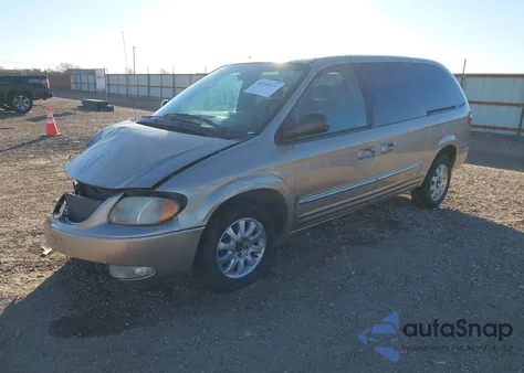 2002 Chrysler Town & Country Lxi из США, поврежденный, VIN 2C4GP54L32R649179
